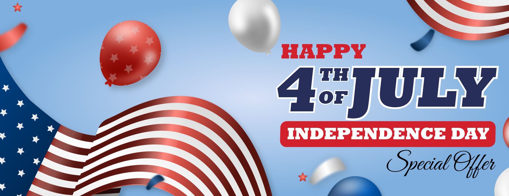 4th Of July Sale Banner